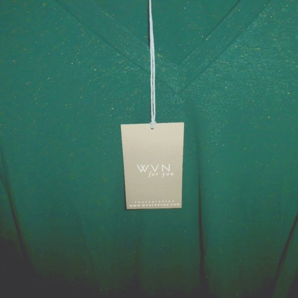 Synergy Organic Green Mini Dress Tunic Size XL WVN NWT - Picture 10 of 10